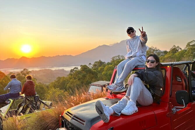4WD Jeep Mount Batur Sunrise Experience By Bali Volcano Jeep - Natural hot springs stop: the best kind of reset