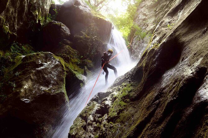 5Hrs Advanced Canyoning (50m) 12 Rappels (Pickup, Lunch & GoPro) - Key highlights at a glance
