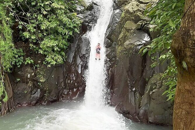 5Hrs Advanced Canyoning (50m) 12 Rappels (Pickup, Lunch & GoPro) - Bat Cave: the moment the canyon changes mood