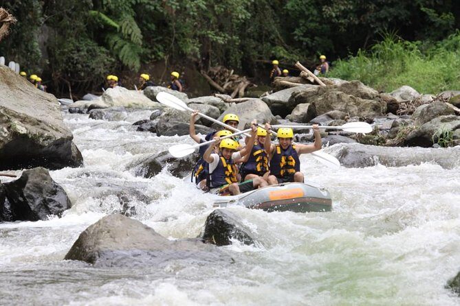 ATV Ubud and Ayung River Rafting - Gear, lockers, showers, and the two lunch options