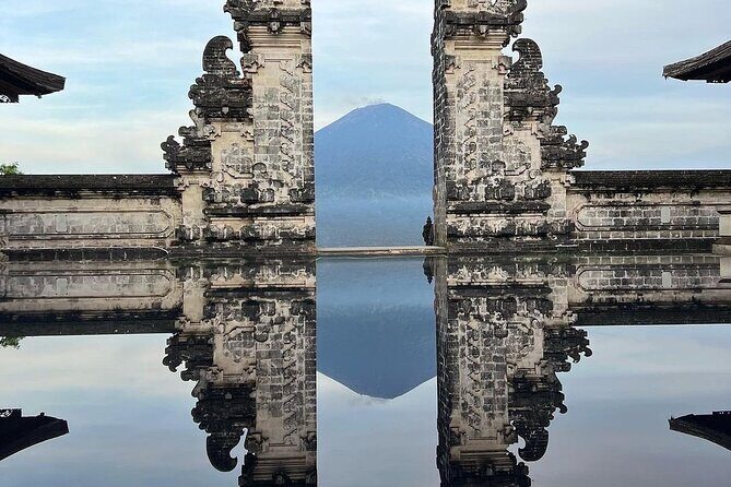 Bali Gate of Heaven Temple, Waterfall, Water Palace & Swing - Lempuyang Temple Gates of Heaven: The Mount Agung Backdrop