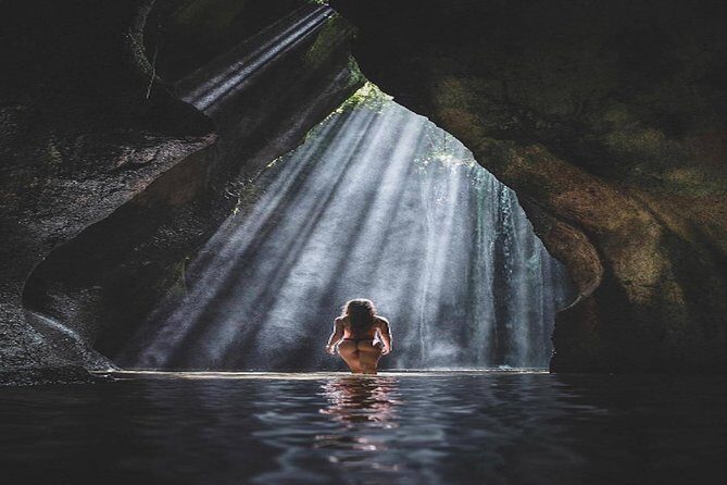 Bali Instagram Tour : The Most Popular Spots In Bali - Tukad Cepung Waterfall: Sun Rays, Canyon Views, and a Swim