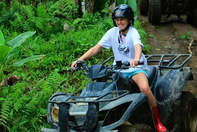 Bali Quad bike ATV passing through Waterfall, Cave & Rice fields - The Core Route: Waterfall, Cave, River, Jungle, and Rice Fields