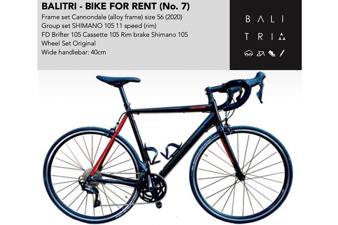 Bali road bike hire / rent - Price and value: how the $55 per group really works