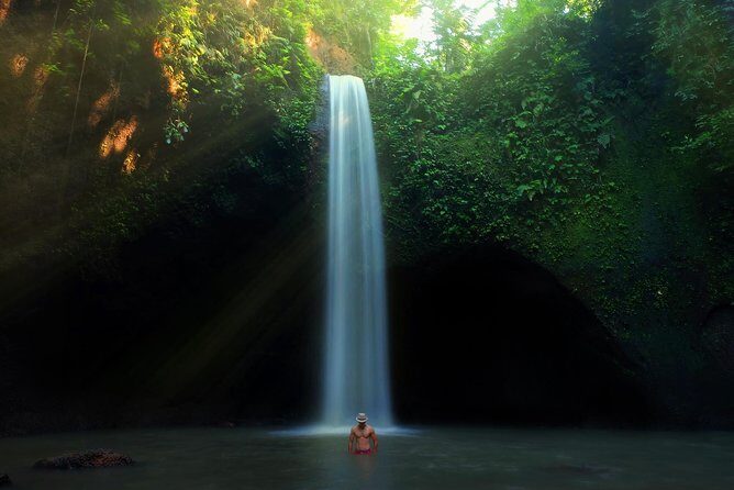 Beji Guwang Hidden Canyon With Tukad Cepung Waterfalls - Tukad Cepung Waterfall: the stairs-and-archway payoff