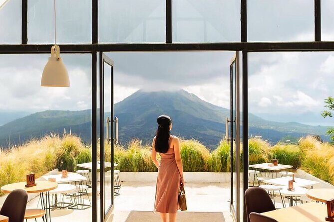 Best Ubud Tour with Instagrammable Jungle Swing all inclusive - Fun Volcanic Hot Spring at Batur: swim-like soaking, with big scenery