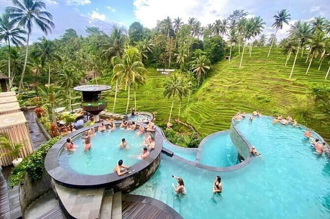 CRETYA UBUD Infinity Pool+ ATV RIDE with Gorilla Cave +lunch. - Cretya Ubud infinity pool: the view is half the reward