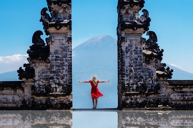 East Bali Lempuyang Temple Tirta Gangga and Waterfall Tour - Temesi Waterfall: Swim, Relax, and Keep It Easy