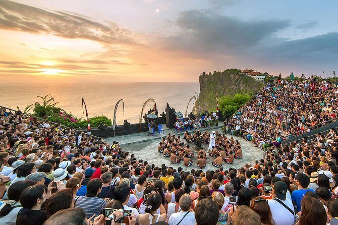 Half-Day Tour: Uluwatu Temple and Kecak Fire Dance Show - Padang Padang Beach Stop: Movie Fame Plus Real-World Crowds