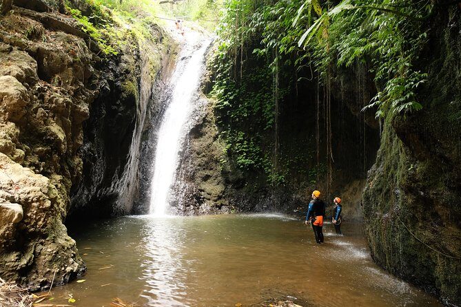 Intermediate canyoning tour in Bali " Maboya Canyon " - After you finish: hiking back, big lunch, and your GoPro handoff
