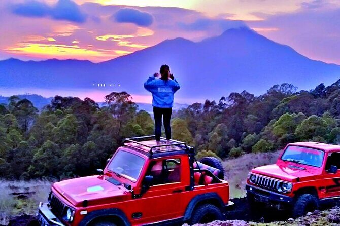 Mount Batur Sunrise Jeep Tour & Natural Hot Spring - The jeep ride and sunrise point at around 1,560 m