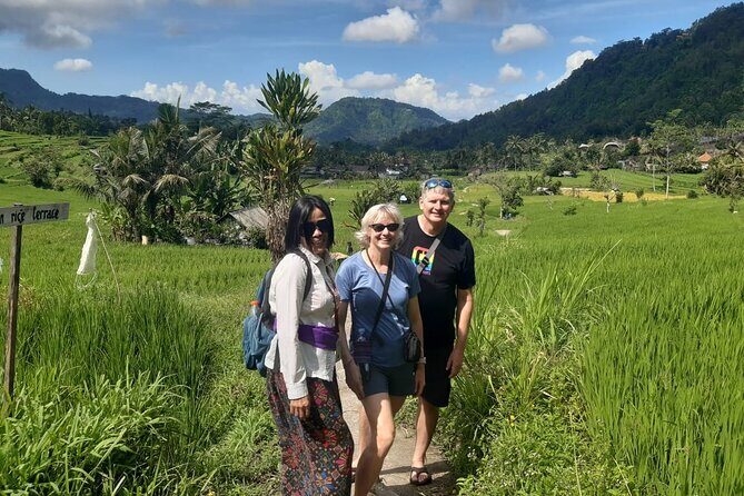 Sidemen Trekking Through Rice Terraces and Villages - The Wooden Bridge Moment: Shared by Locals and Motorbikes