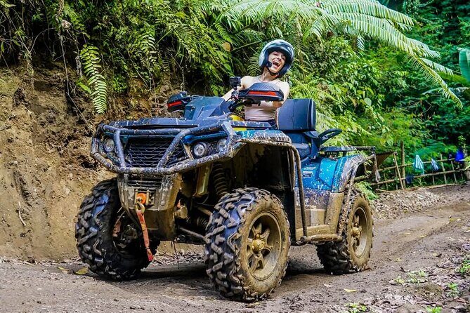 Ubud ATV Alasan Adventure Waterfall Gorilla Cave & Cretya Pool - Gorilla Face Cave: the calm contrast in the middle of chaos