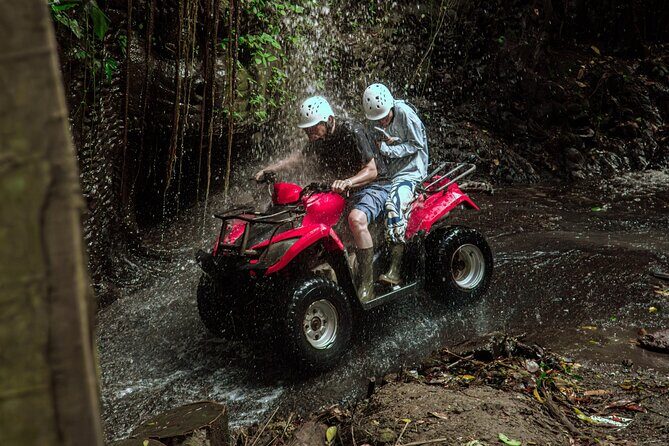 Ubud ATV Quad Bike with Infinity Pool Access All Inclusive - The natural tunnel cave moment: adrenaline with guidance