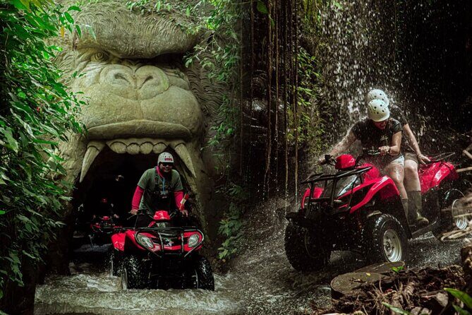 Ubud Bali ATV Quad Bike Legong Temple cave with Lunch and Pool - How the Day Flows: Pickup, One Group, One Loop Back