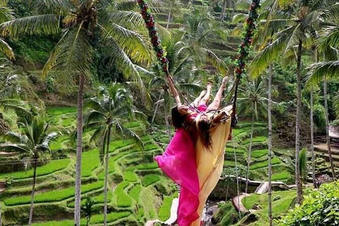 Ubud Tour Water Temple with Jungle Swing - Tegenungan Waterfall: a refreshing finish and that pool at the base